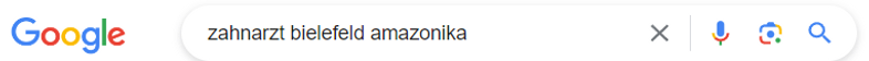 Zahnarztpraxis Amazonika Standort Karte